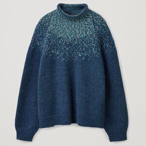 COS Wool Mix Fair Isle Knit Jumper Sweater